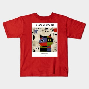 Joan Meowro Gallery Cat Kids T-Shirt